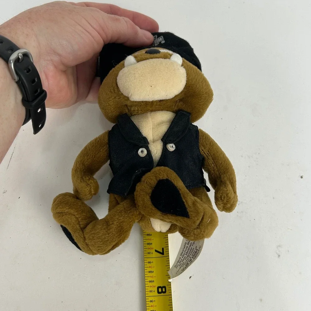 Vintage 1999 Harley Davidson Bulldog Plush Biker Dog Hat Vest Cavanagh Group 8